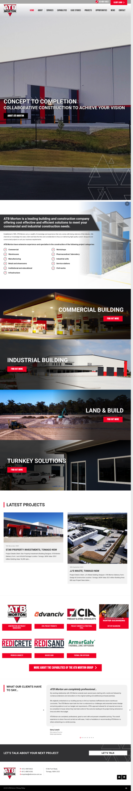 ATB Morton homepage screenshot