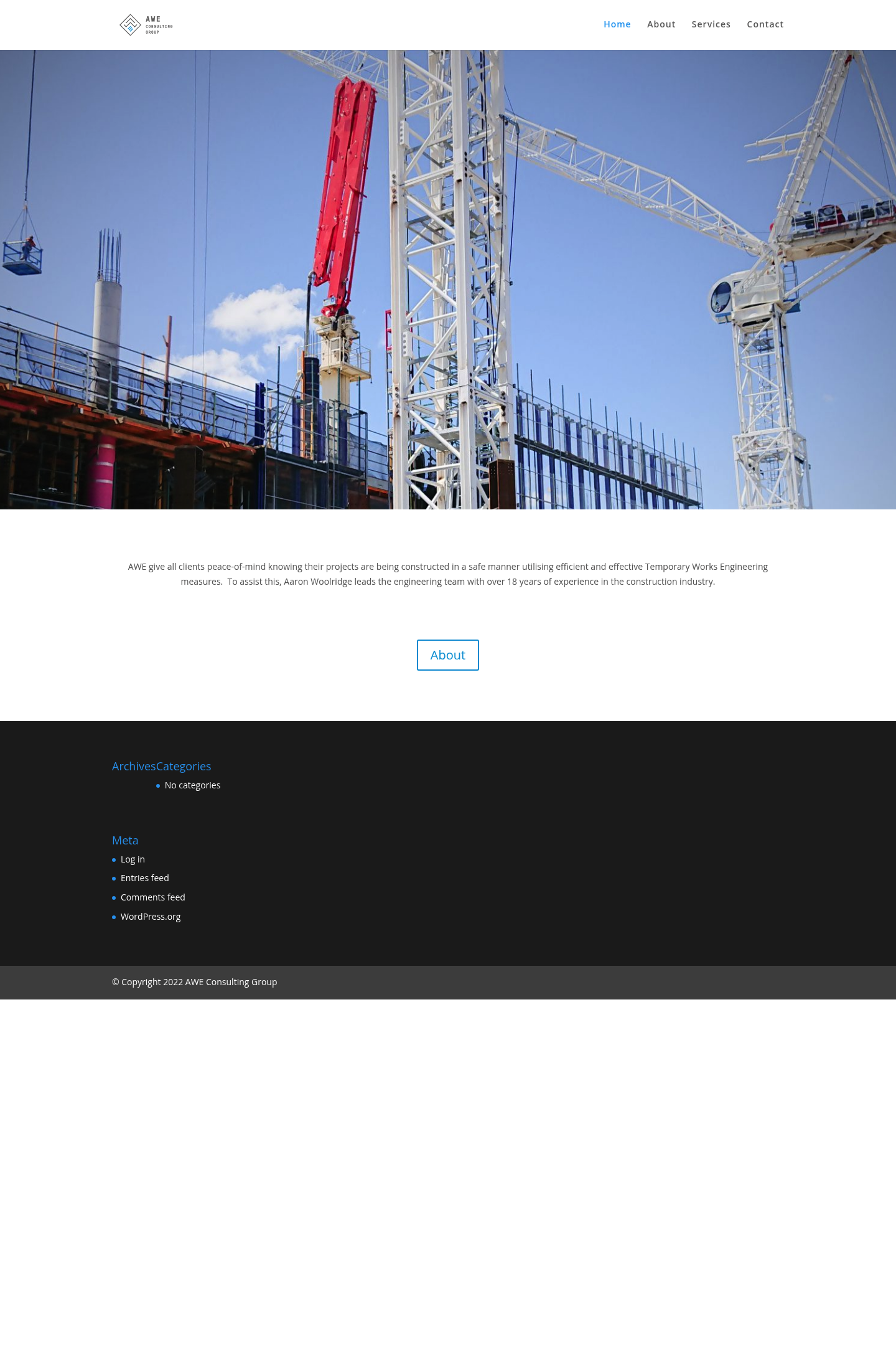 AWE Consulting Group Pty Ltd homepage screenshot