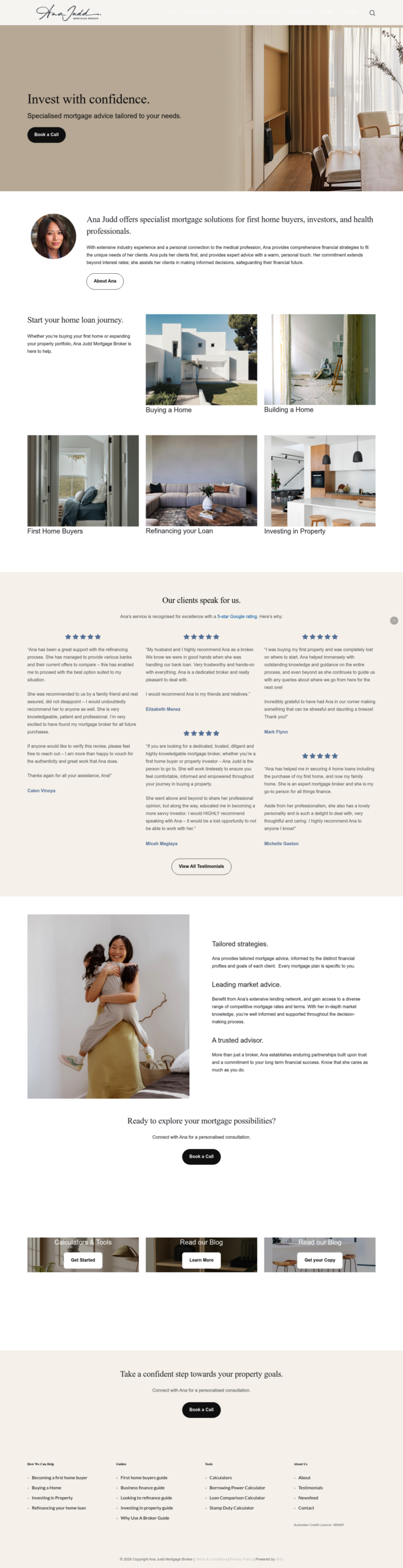 Anajudd homepage screenshot