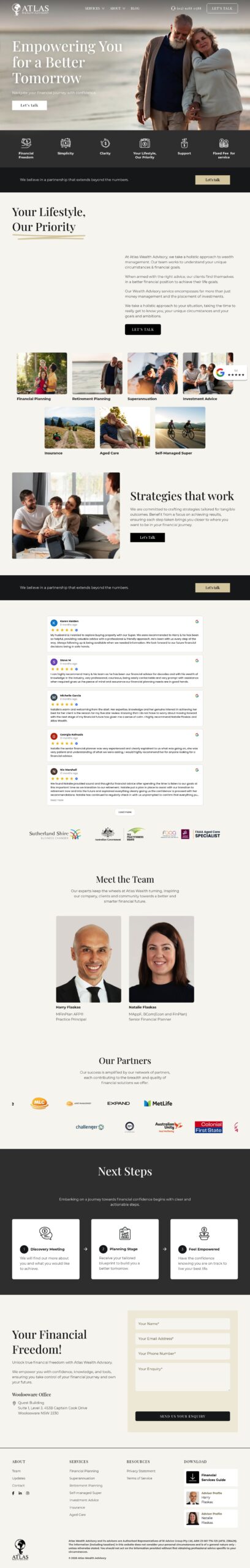 Atlaswealthadvisory homepage screenshot