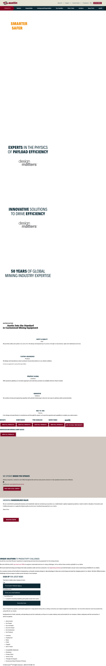 Austin Engineering Ltd homepage screenshot
