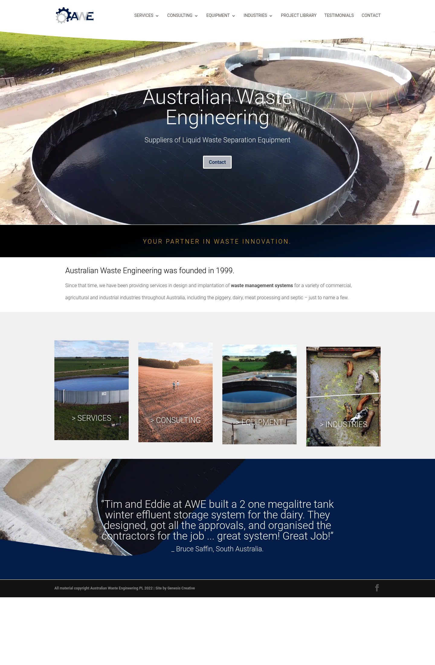 Austwaste homepage screenshot