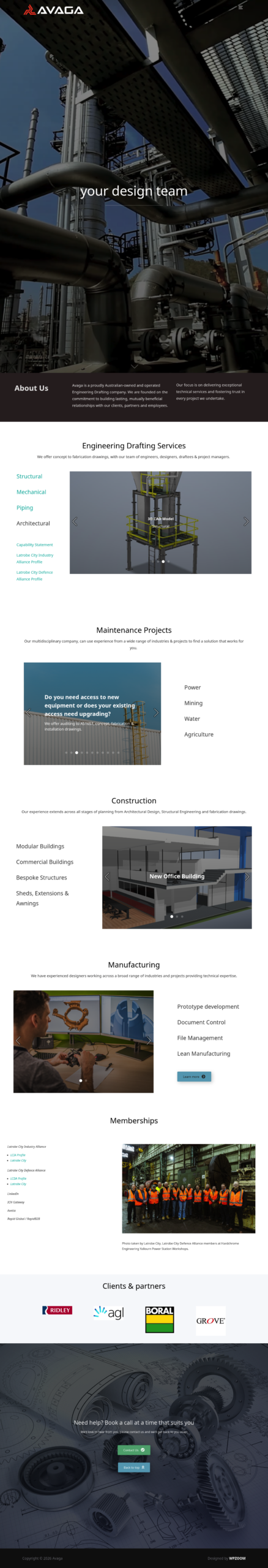 Avaga homepage screenshot