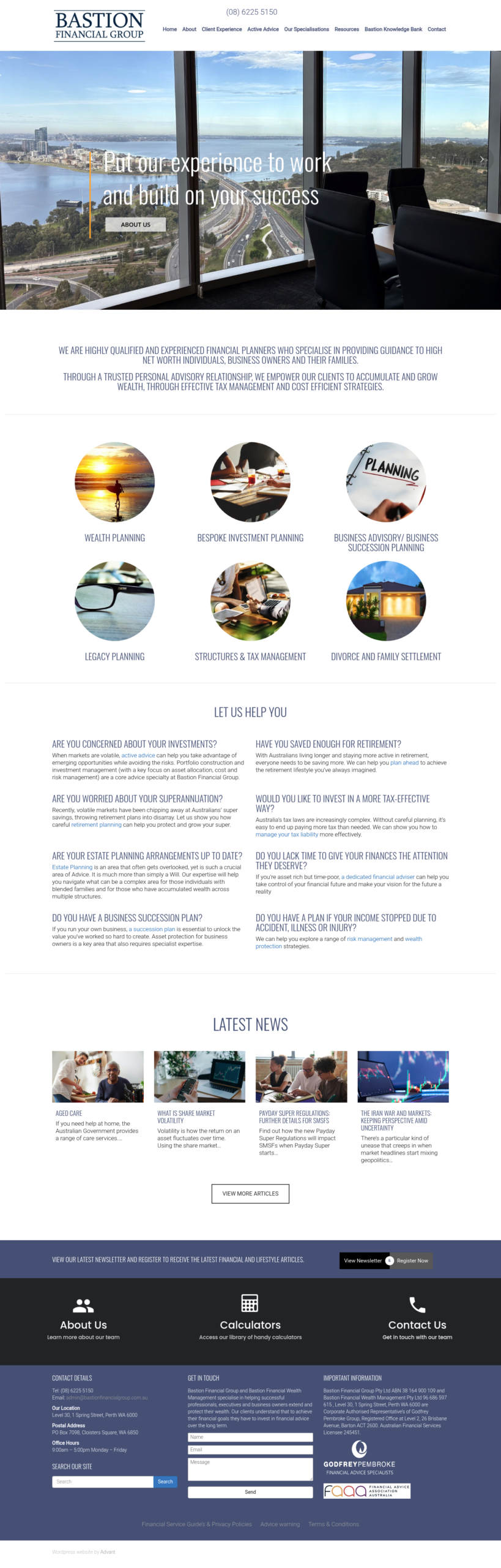 Bastionfinancialgroup homepage screenshot