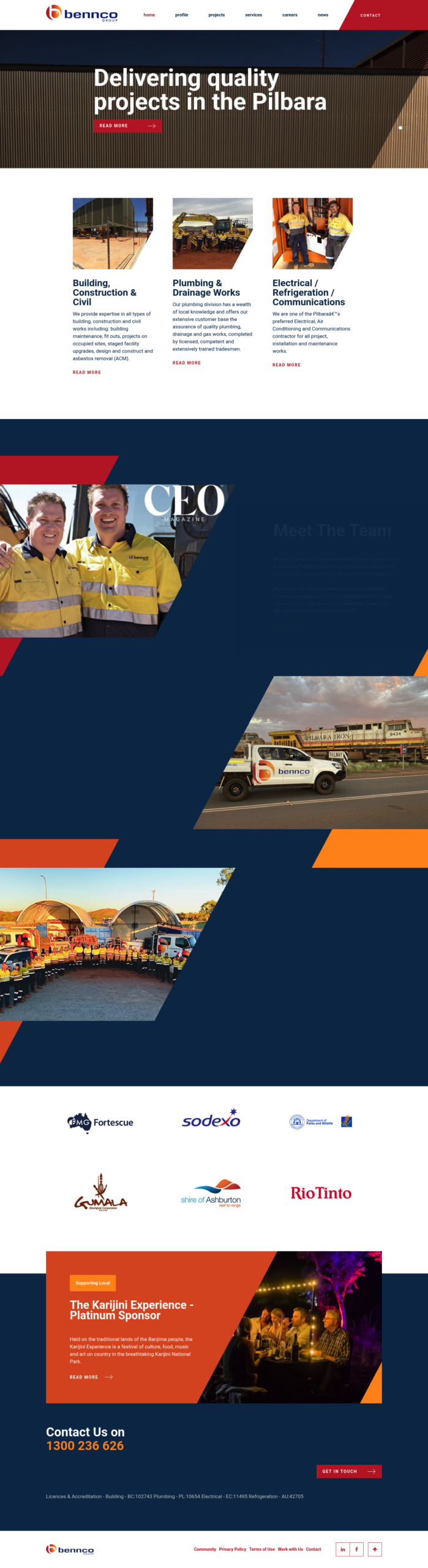 Bennco Group homepage screenshot