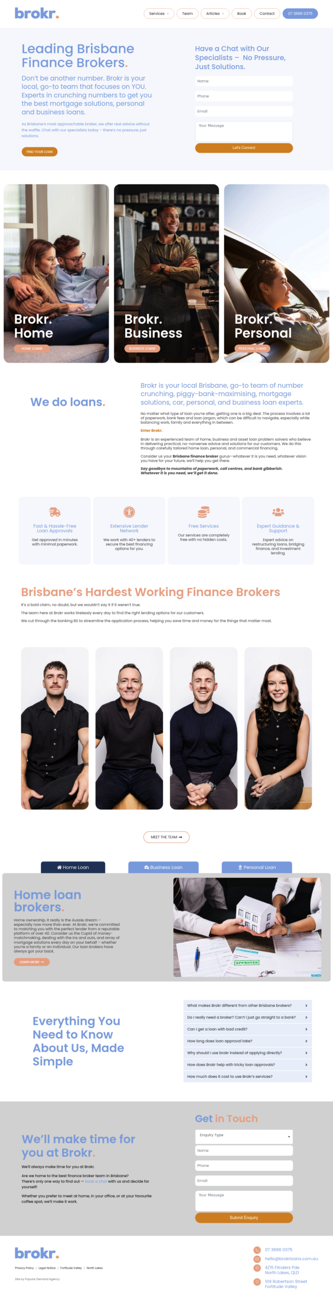 Brokr homepage screenshot