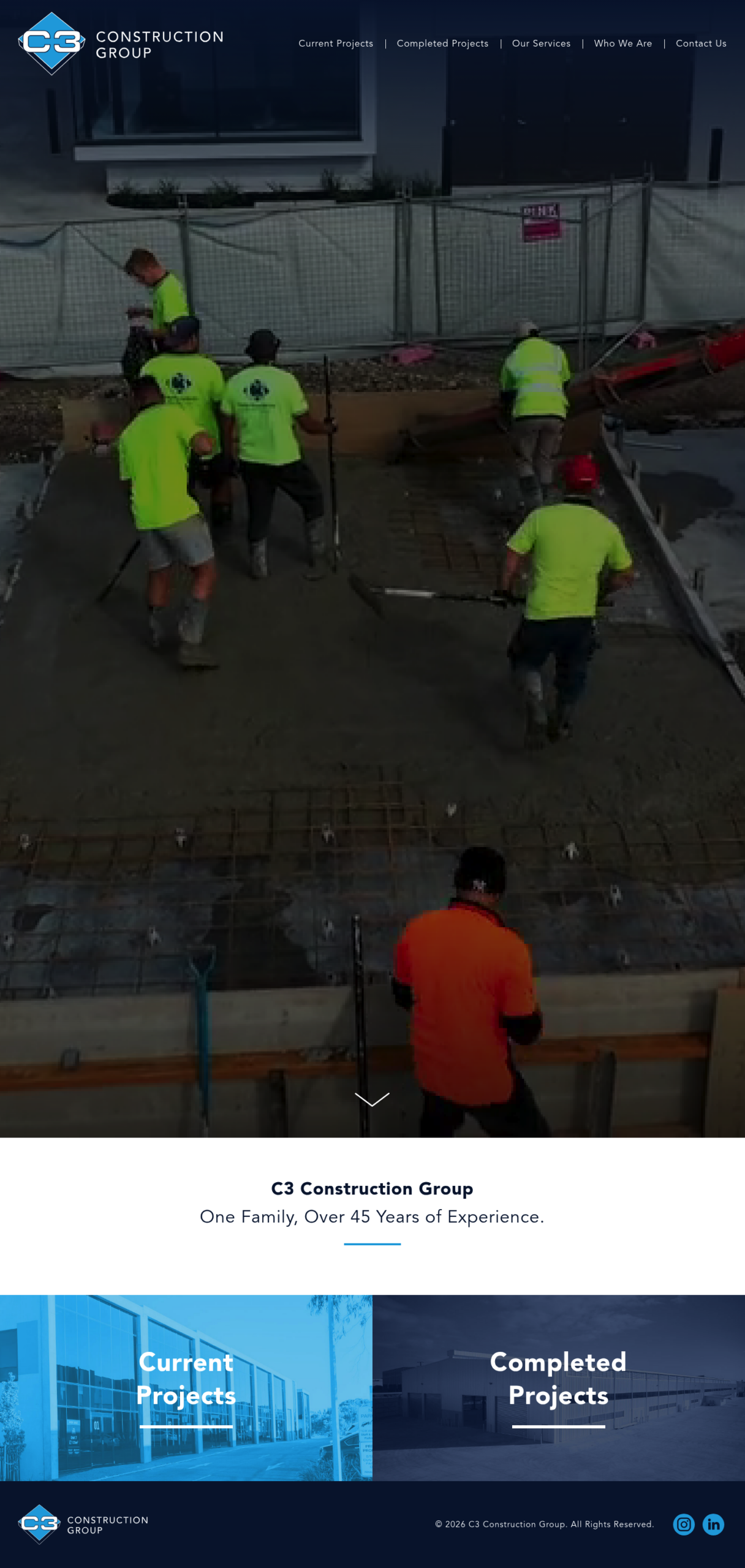 C3 Construction Group (Australia) homepage screenshot
