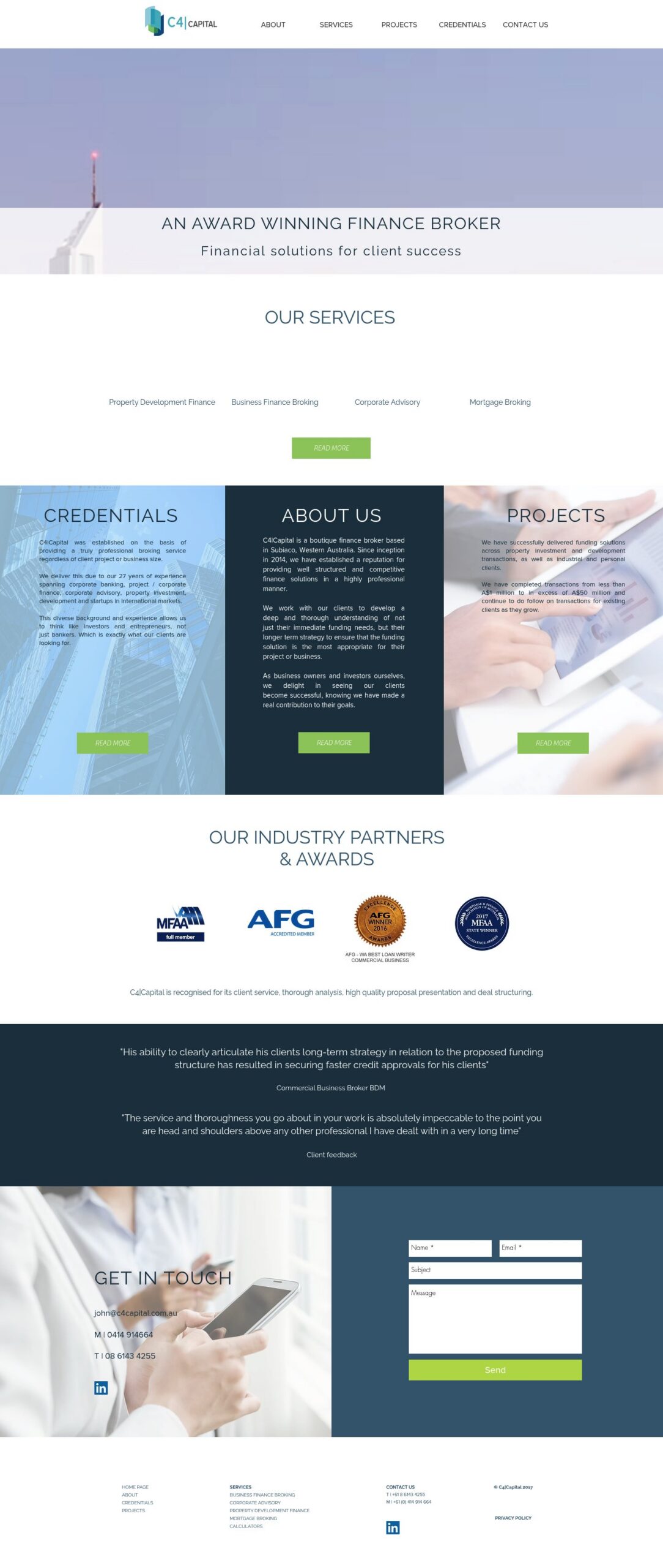 C4 Capital homepage screenshot