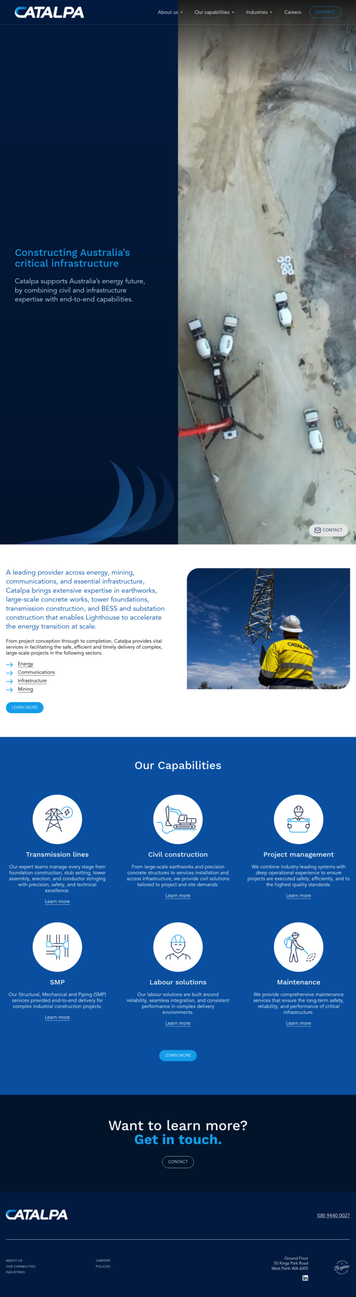 Catalpa Group homepage screenshot