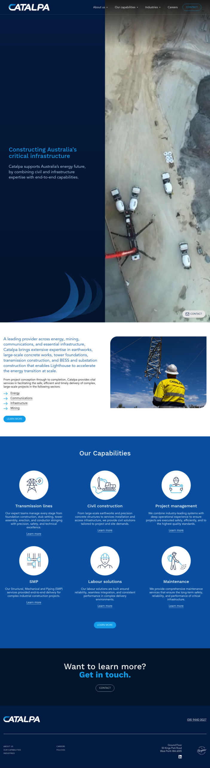 Catalpa Group homepage screenshot