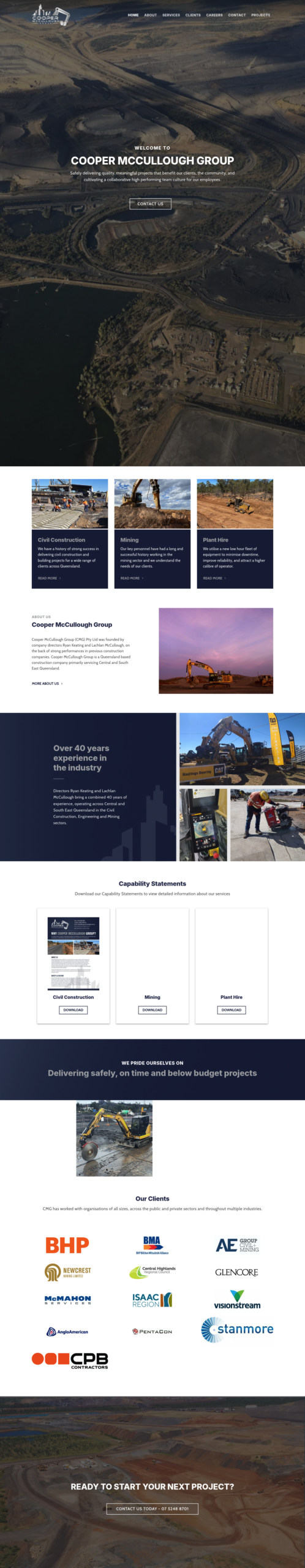 Cooper McCullough Group homepage screenshot