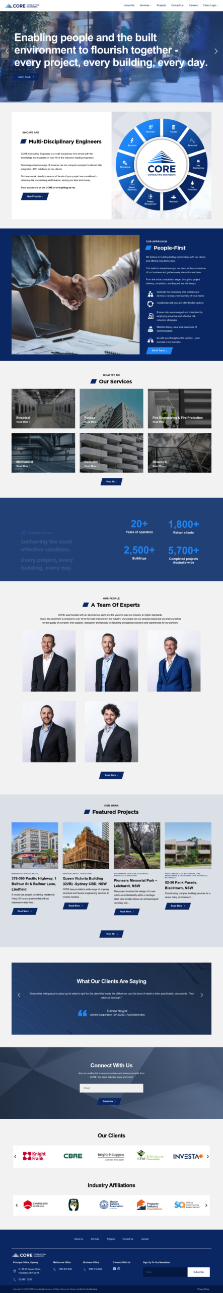 Coreconsultingengineers homepage screenshot