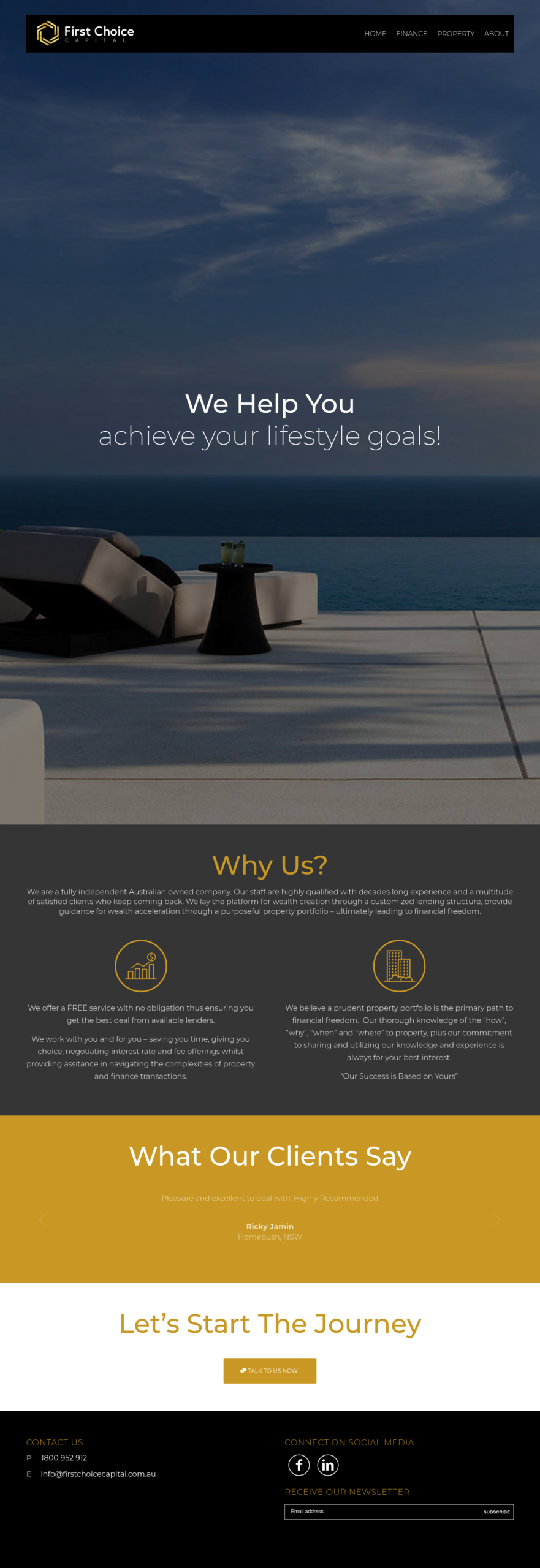 First Choice Capital homepage screenshot