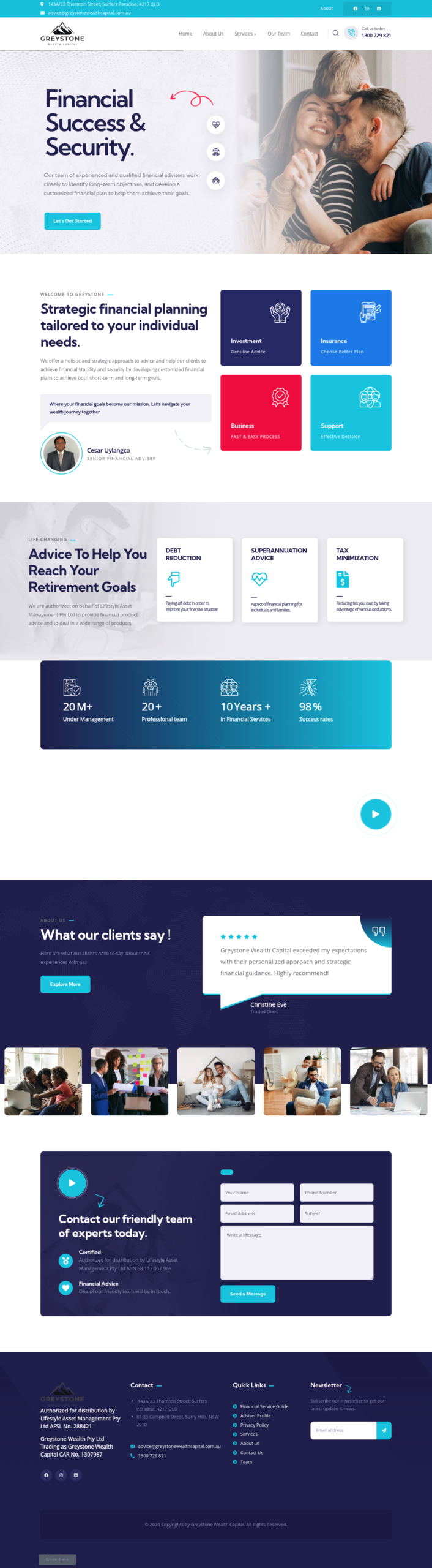 Greystone Wealth Capital homepage screenshot