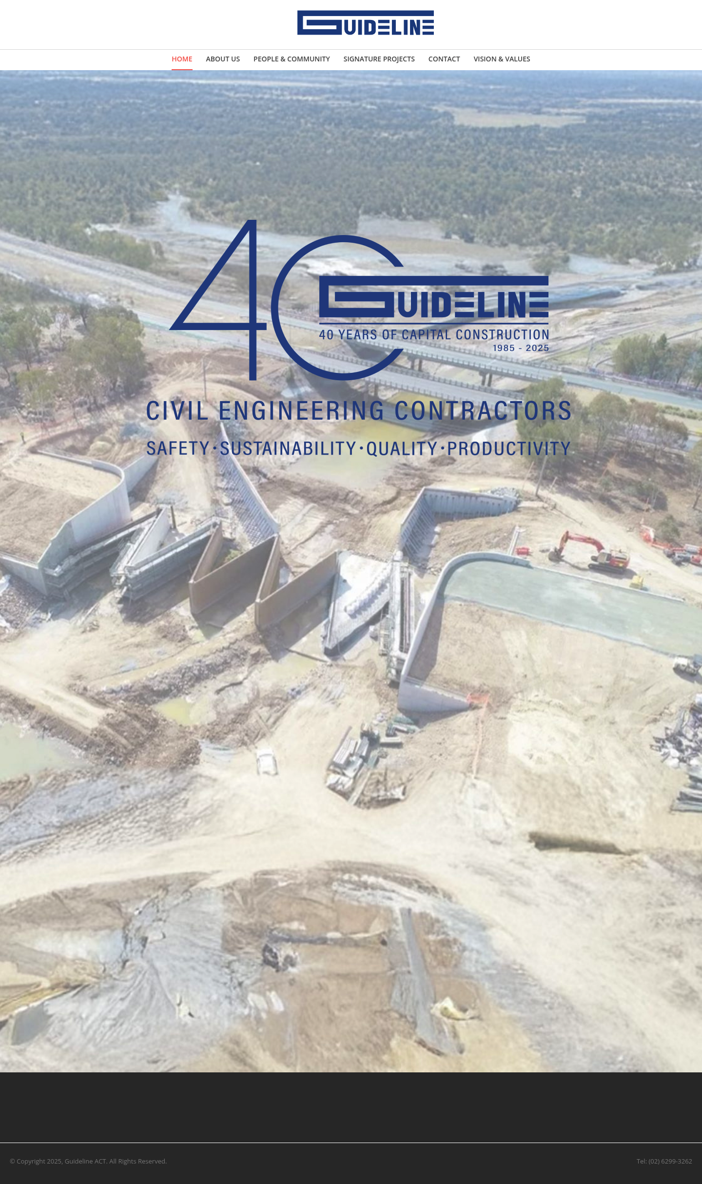 Guideline ACT Pty Ltd homepage screenshot