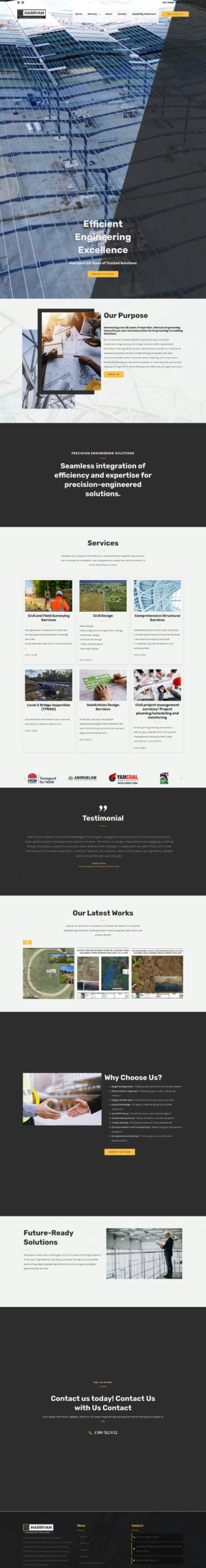 Harryan homepage screenshot