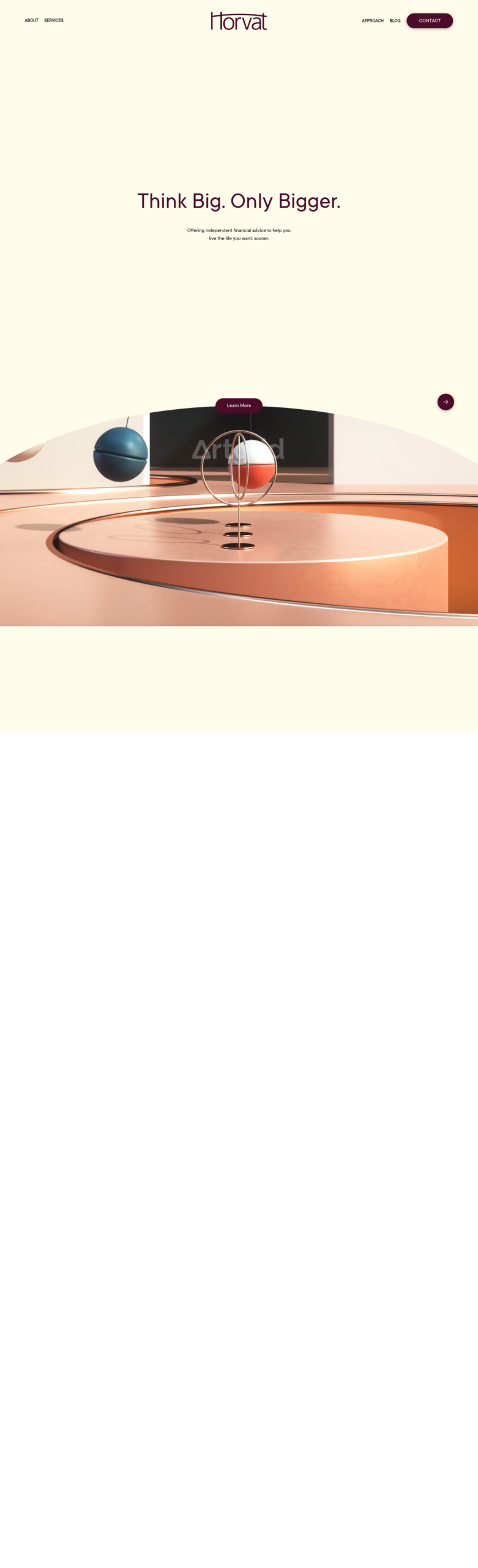 Horvat Financial Advisors Pty Ltd homepage screenshot