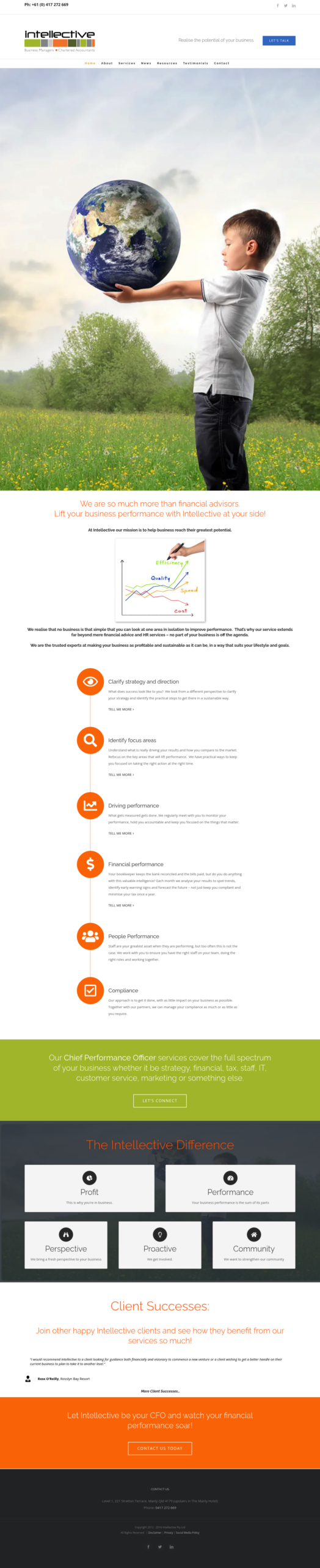 Intellective Pty Ltd homepage screenshot