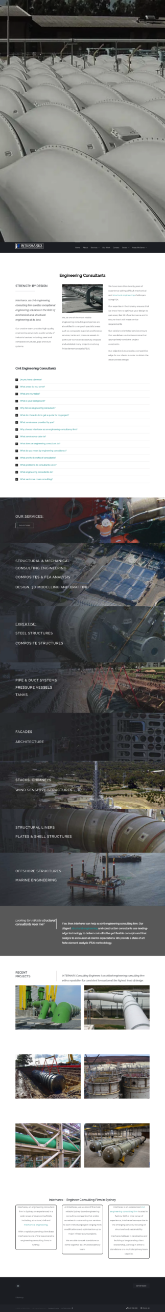Interharex homepage screenshot