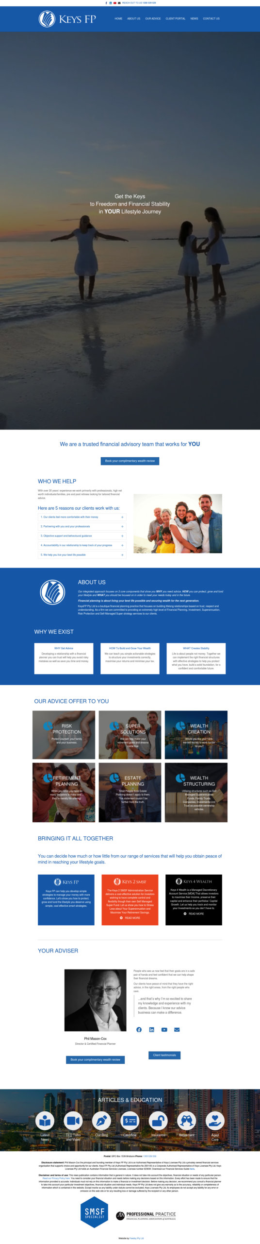 KEYSFP Pty Ltd homepage screenshot