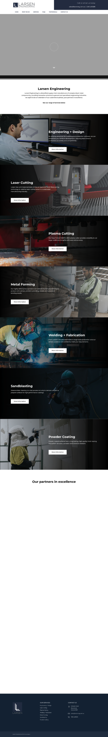 Larsen Eng homepage screenshot