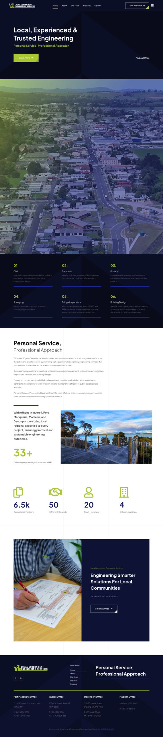 Legs homepage screenshot