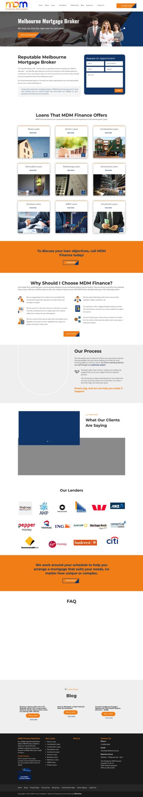 MDM Finance Solutions - how brokerage should be... homepage screenshot