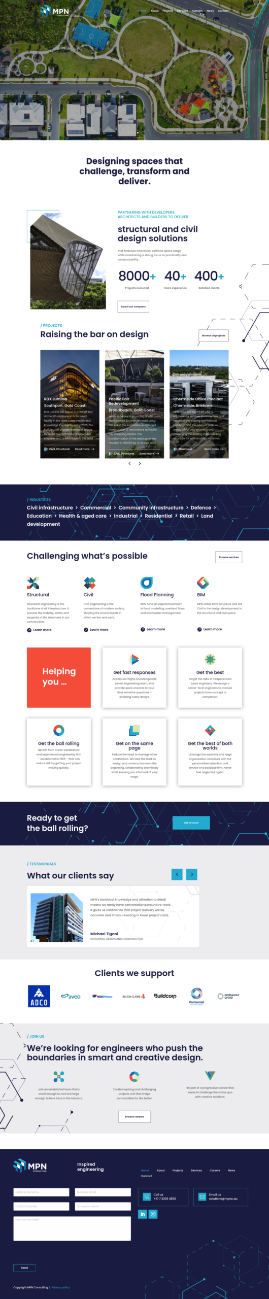 MPN Consulting homepage screenshot