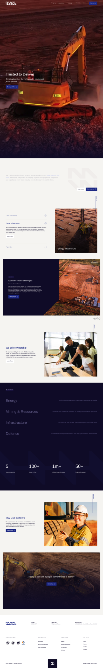 MW Civil homepage screenshot