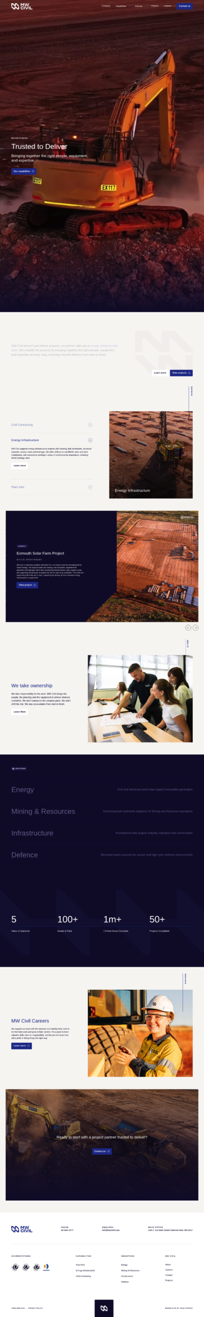MW Civil homepage screenshot