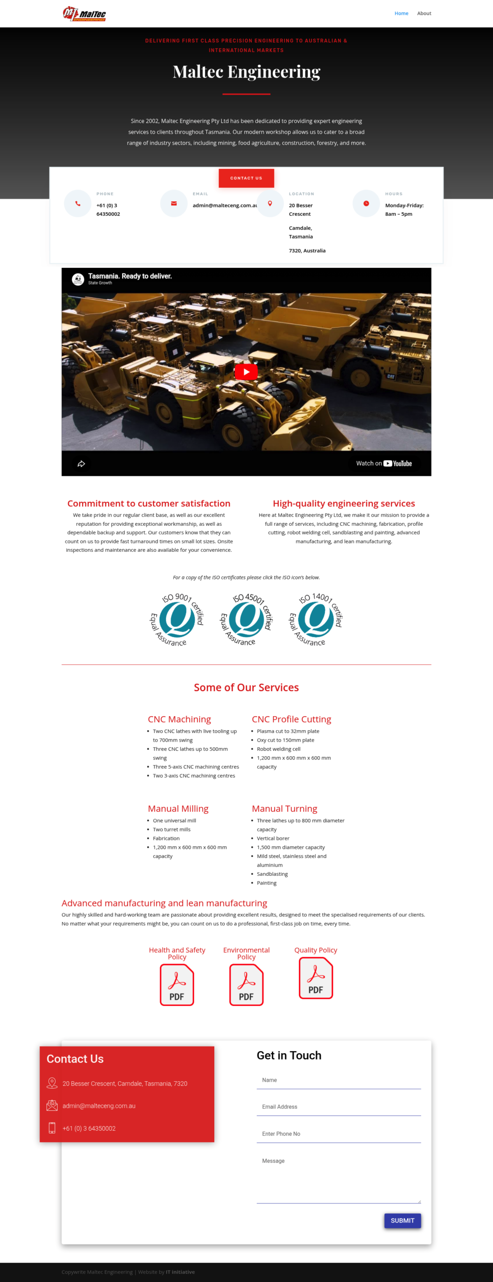 Malteceng homepage screenshot