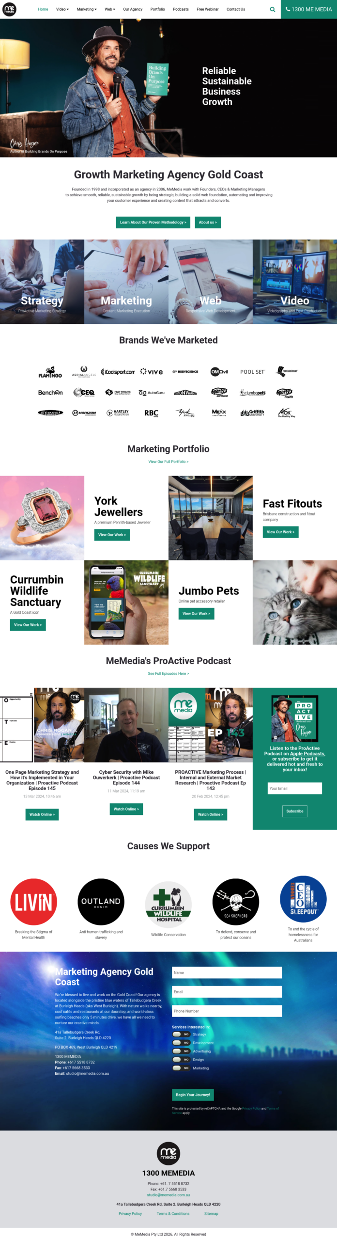 MeMedia homepage screenshot