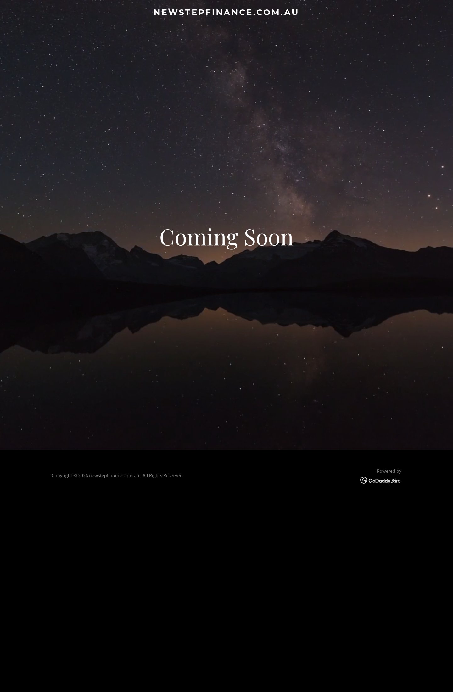 New Step Finance homepage screenshot