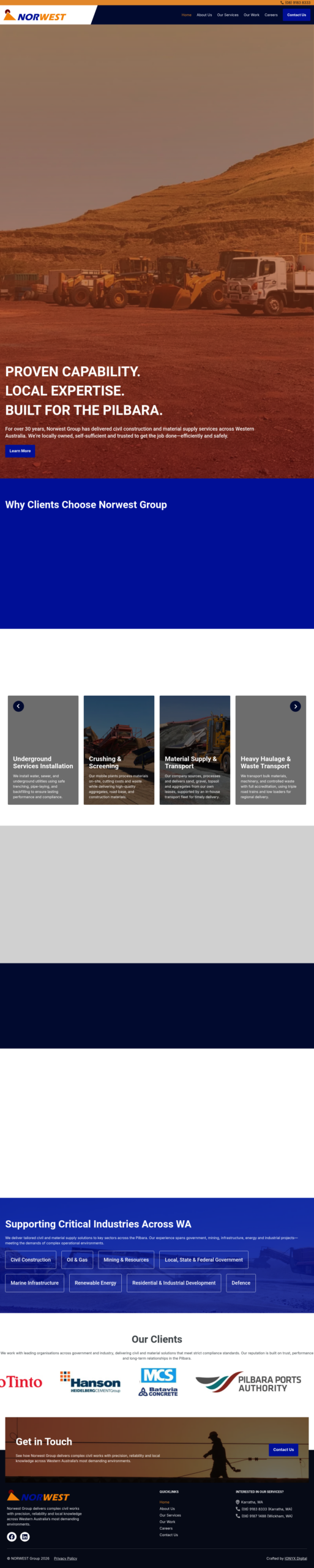 Norwest Group homepage screenshot