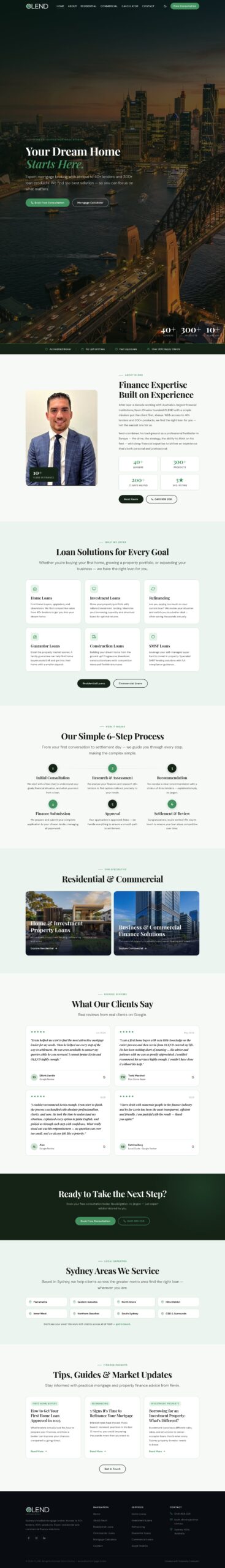 OLEND homepage screenshot