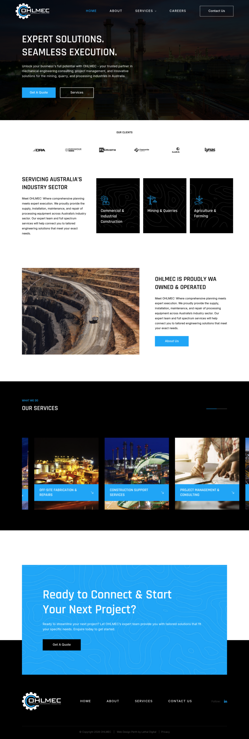 Ohlmec homepage screenshot