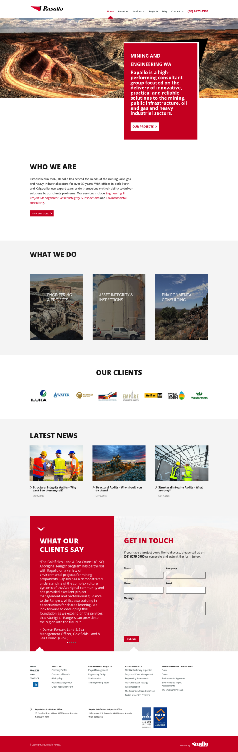 Rapallo homepage screenshot