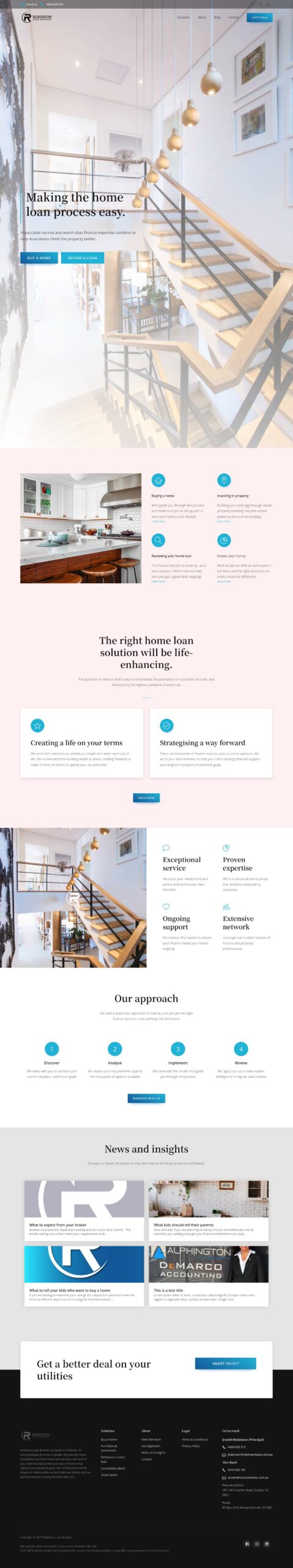 Robinsonloans homepage screenshot