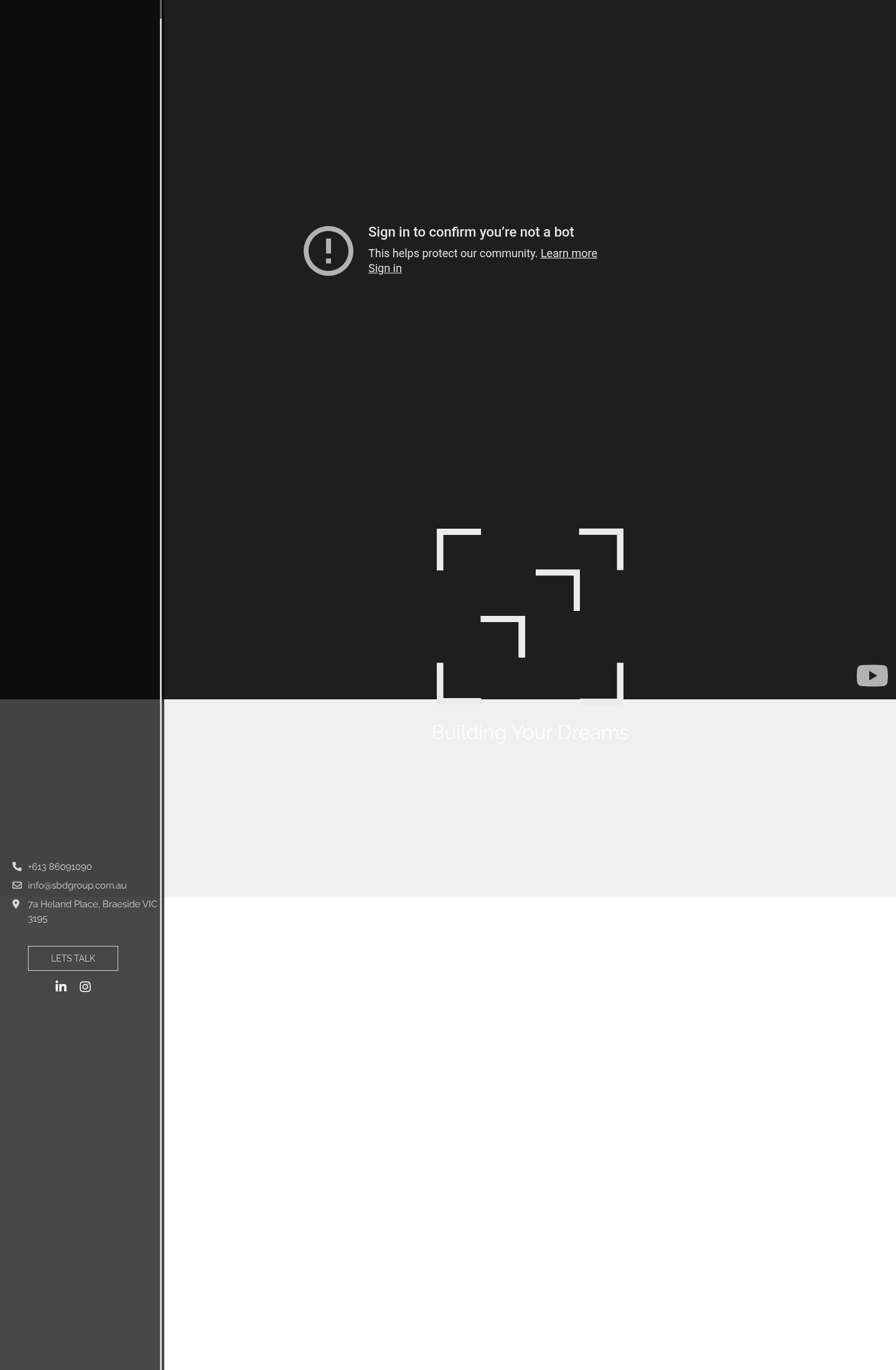 Sbdgroup homepage screenshot