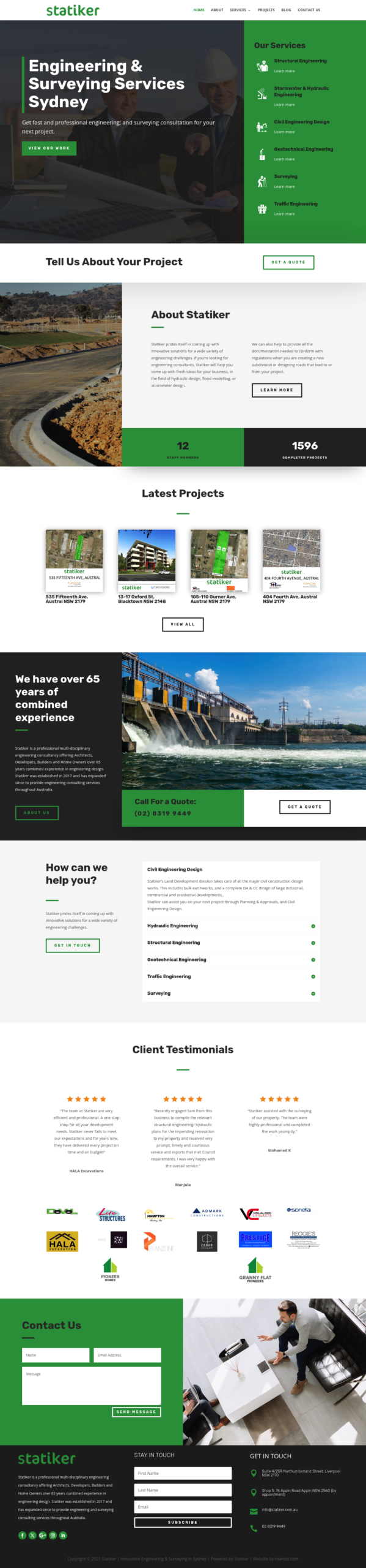 Statiker homepage screenshot