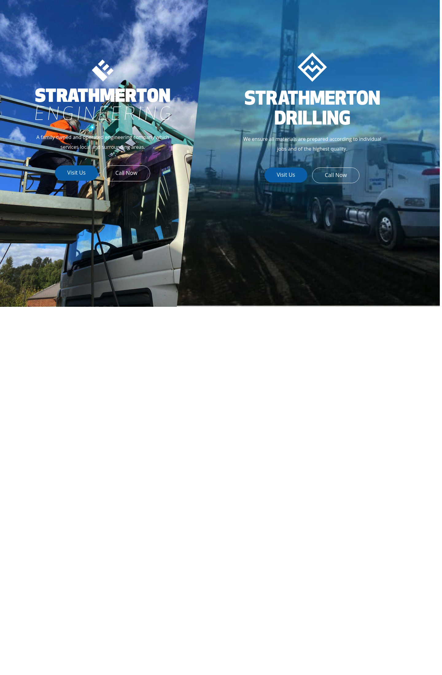 Strathmerton Drilling Pty Ltd homepage screenshot