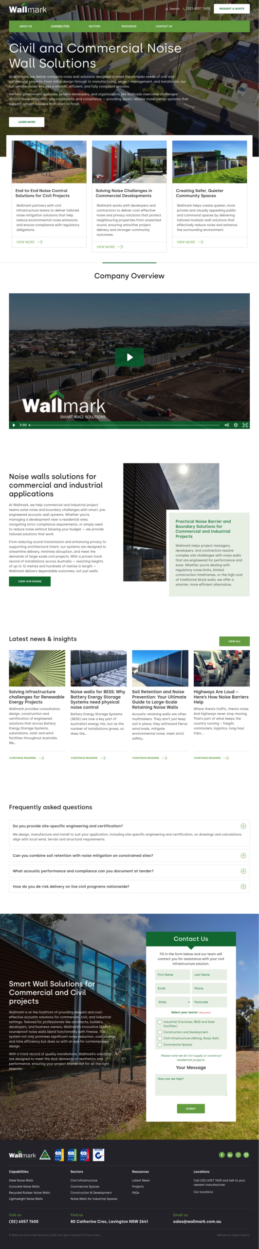 Wallmark homepage screenshot
