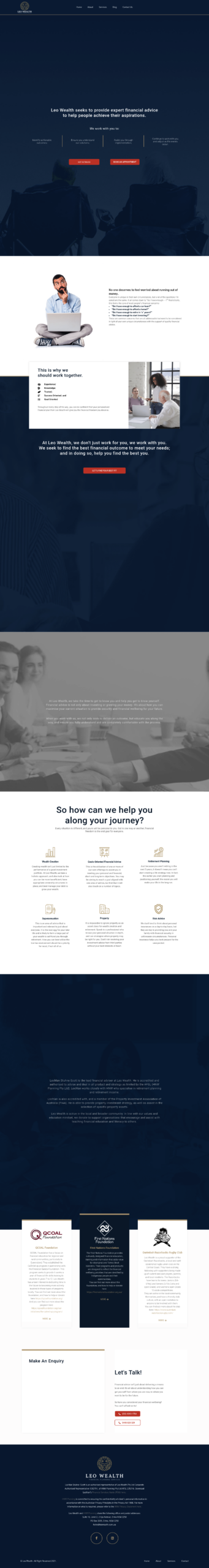 leowealth.com.au homepage screenshot