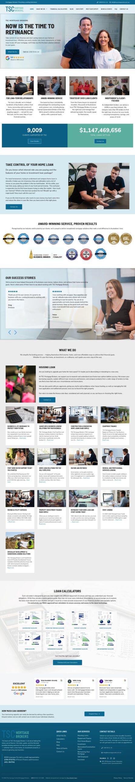 thesavingscentre.com.au homepage screenshot