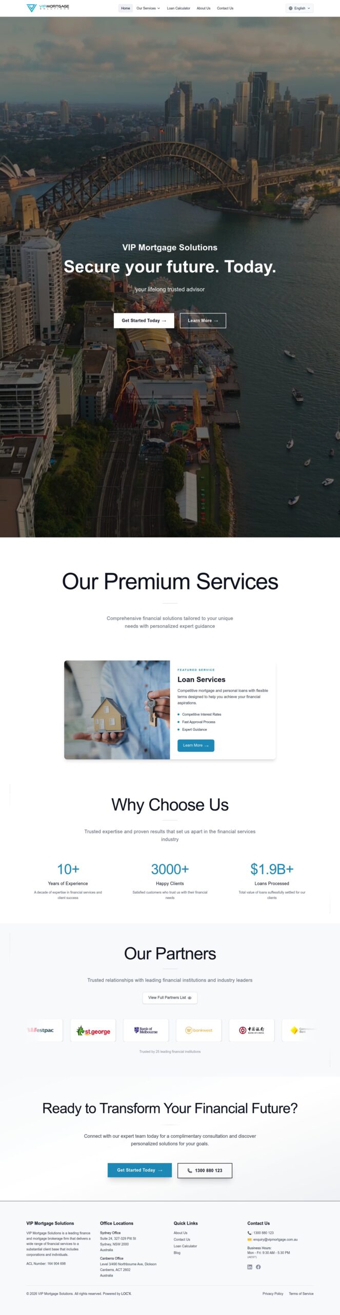 vipmortgage.com.au homepage screenshot