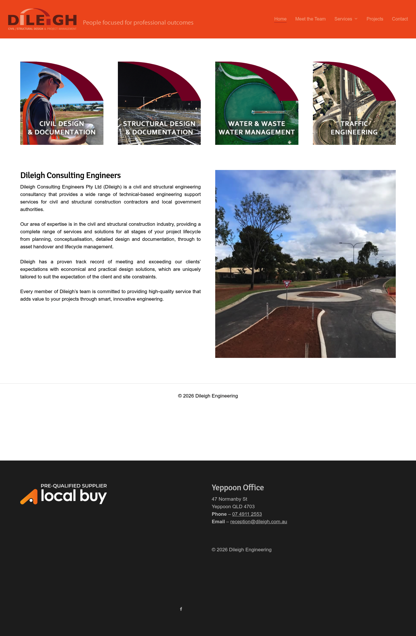 dileigh consulting engineers homepage screenshot