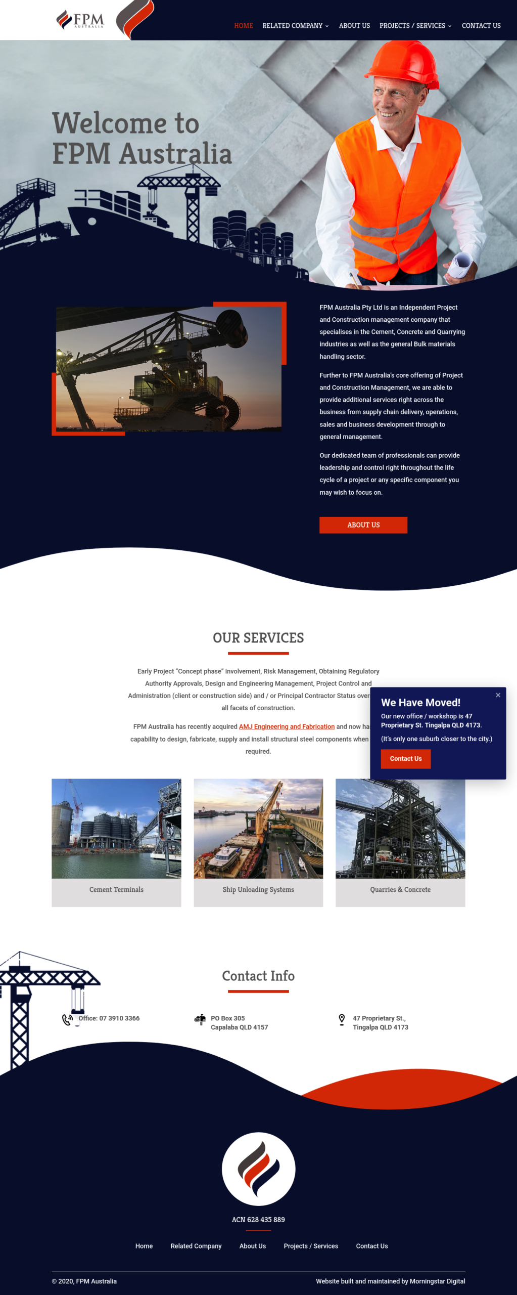 fpm australia pty ltd homepage screenshot
