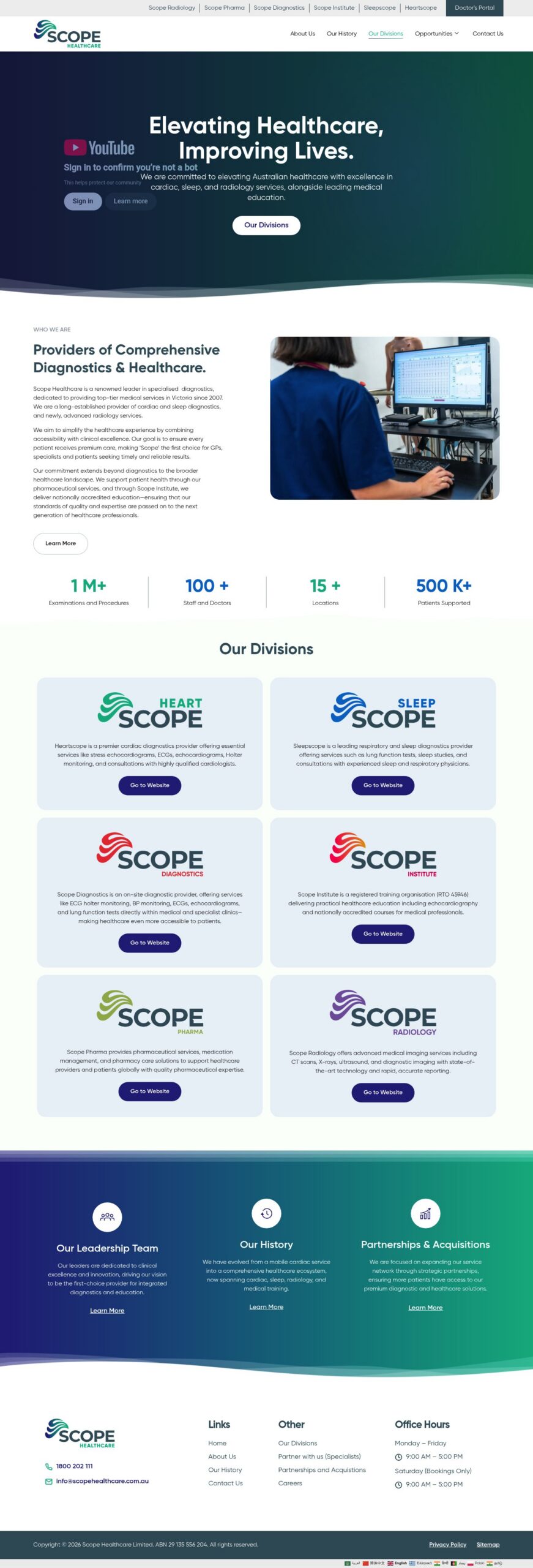 Heartscope Limited homepage screenshot