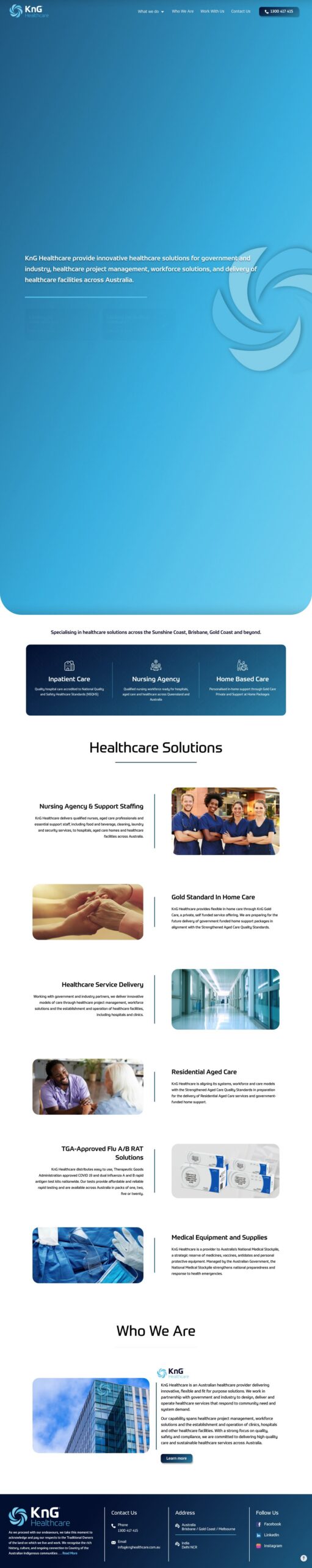 KnG Group homepage screenshot