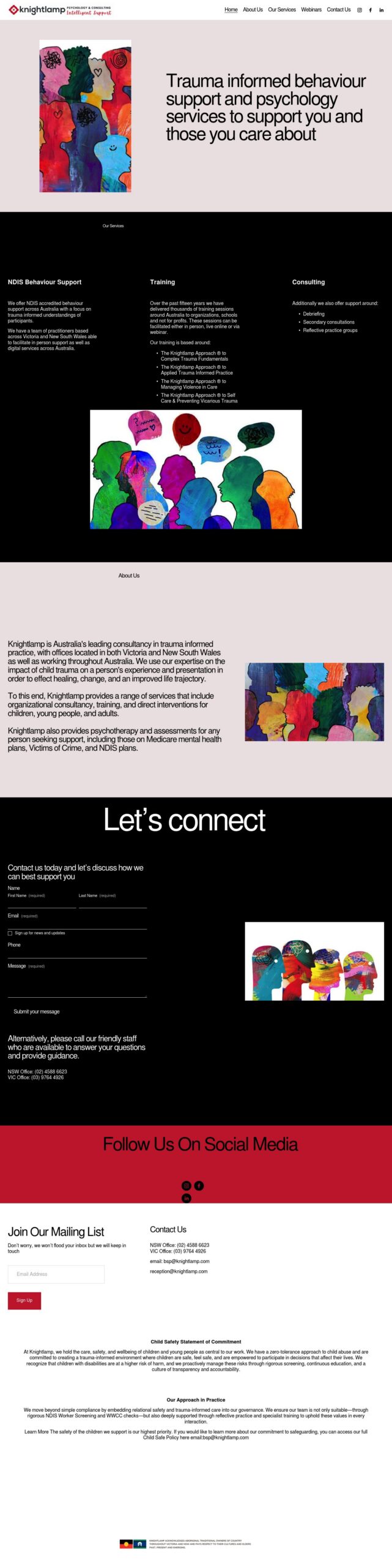 Knightlamp homepage screenshot